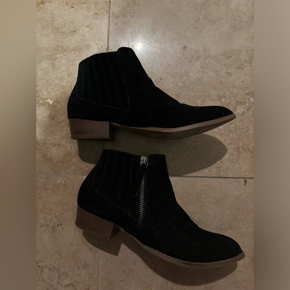 Black ankle boots